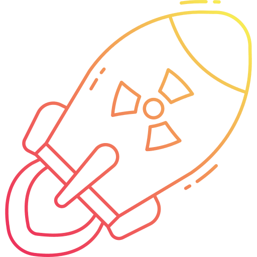 Nuclear bomb war miscellaneous nuclear icon Nuclear bomb war miscellaneous nuclear icon