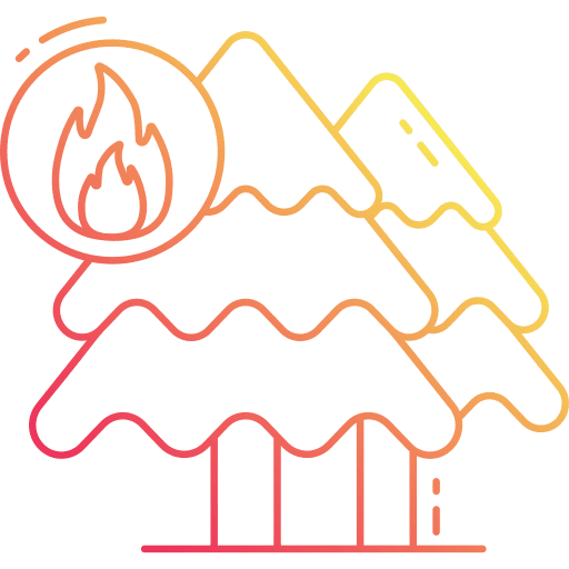 Forest fire disaster flame forest icon Forest fire disaster flame forest icon