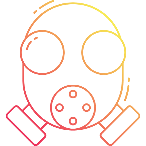 Gas mask safety security pollution icon Gas mask safety security pollution icon