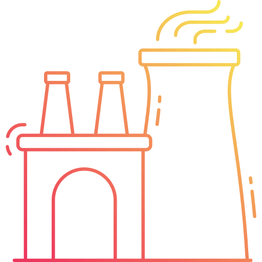 Nuclear plant chimney ecology and environment nuclear energy icon Nuclear plant chimney ecology and environment nuclear energy icon