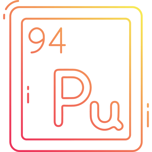 Plutonium science laboratory shapes and symbols icon Plutonium science laboratory shapes and symbols icon