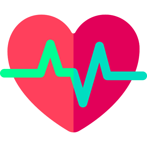 Heartbeat heart shape shapes and symbols heart icon