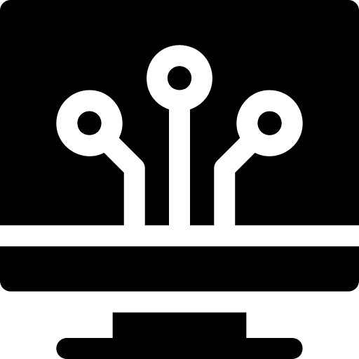Digitalization digital monitor computer icon Digitalization digital monitor computer icon