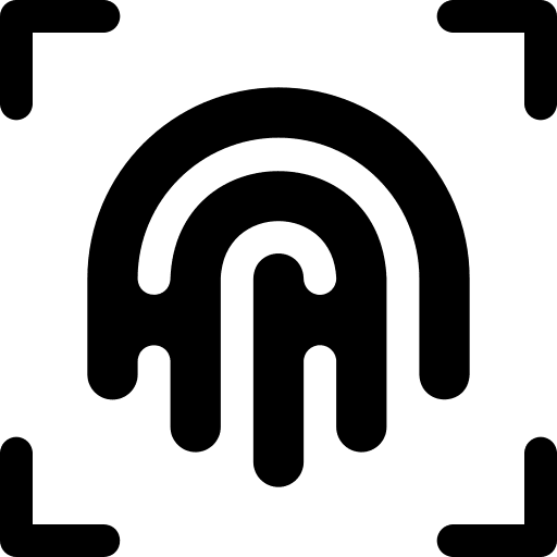Fingerprint security fingerprint internet of things icon