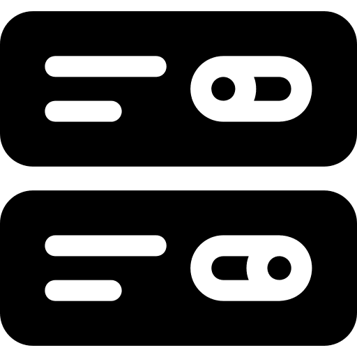 Settings enable toggle disable icon Settings enable toggle disable icon