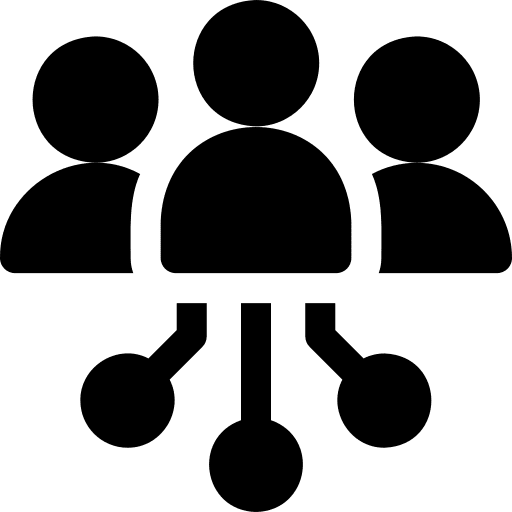 Society community networking teamwork icon