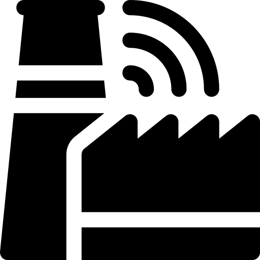 Digital factory technology digitalization electronics icon Digital factory technology digitalization electronics icon