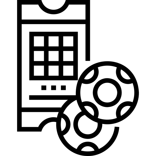 Lottery balls lottery bet icon