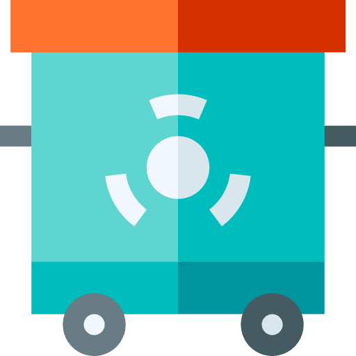 Garbage nuclear container rubbish icon Garbage nuclear container rubbish icon