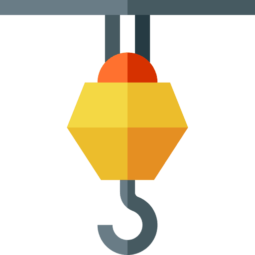 Hook factory crane lift icon Hook factory crane lift icon