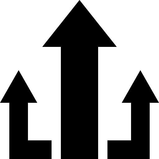 Increase growth increase up arrow icon Increase growth increase up arrow icon