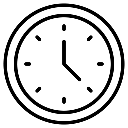 Clock wall clock time clock icon