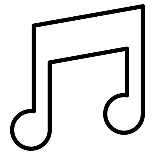 Music quaver music and multimedia song icon