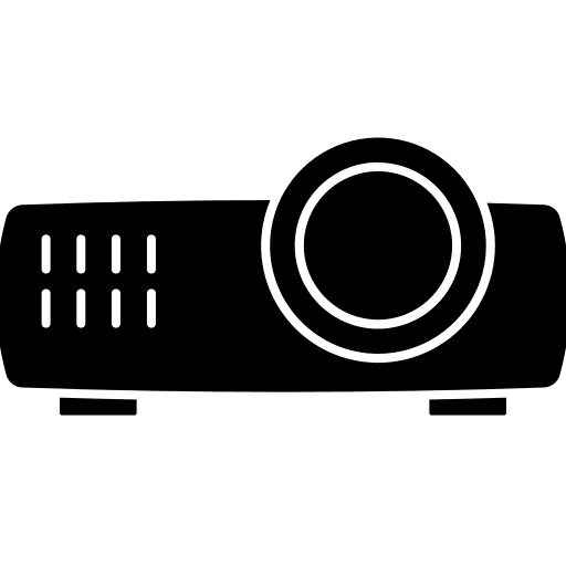 Projector multimedia electronics presentation icon
