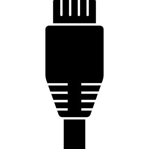 Network cable connection ethernet network cable icon