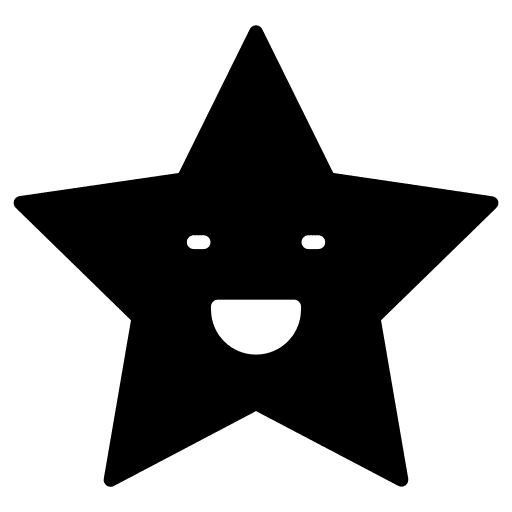 Star star shape face icon