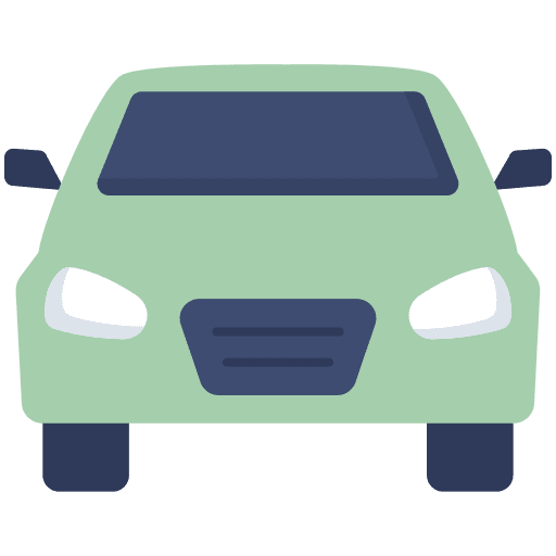 Car transportation vehicle transport icon
