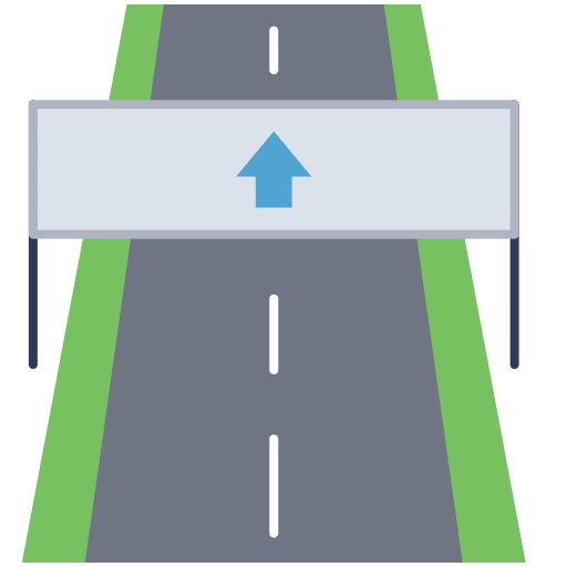 Road way path architecture and city icon
