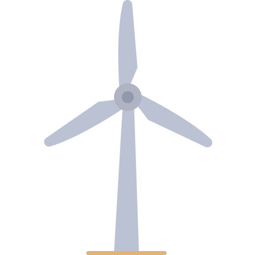 Wind turbine turbine renewable energy ecology and environment icon