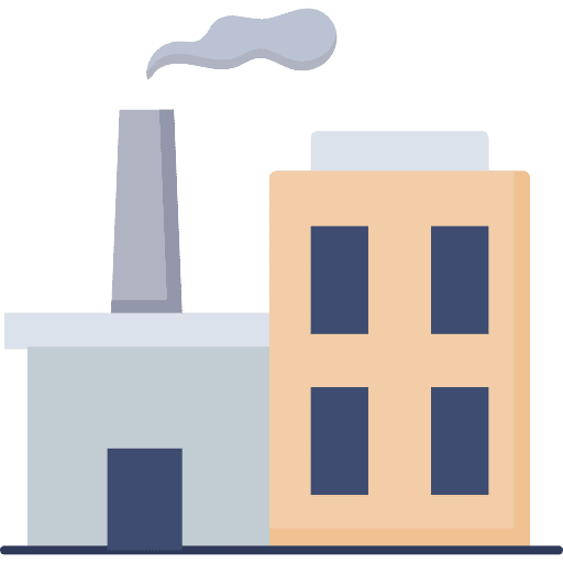 Factory factory industry buildings icon