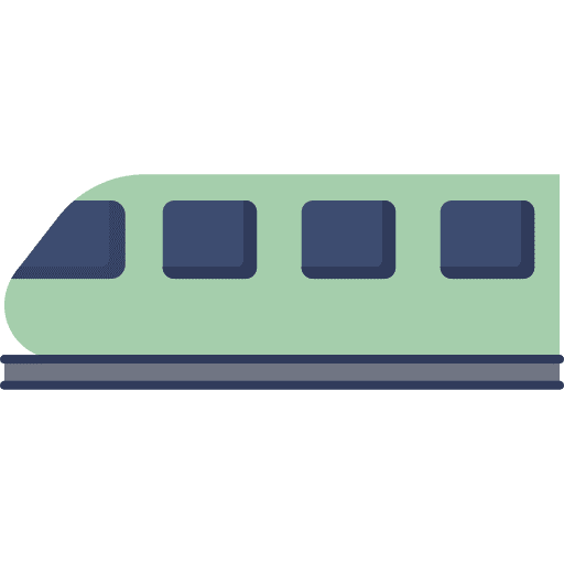 Train subway transportation railway icon