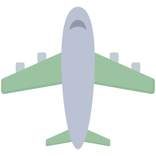 Airplane transportation transport plane icon
