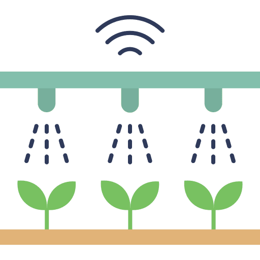 Garden wifi signal farming and gardening water icon
