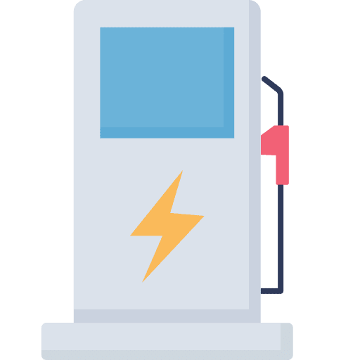 Petrol pump charging energy petrol pump icon