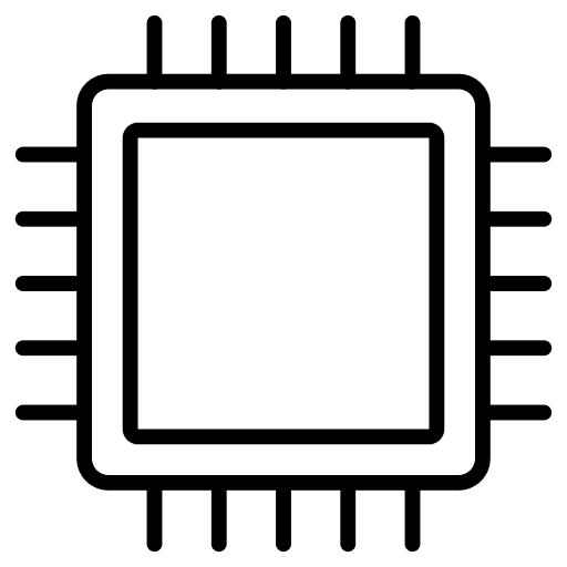Chip technology ram electronics icon