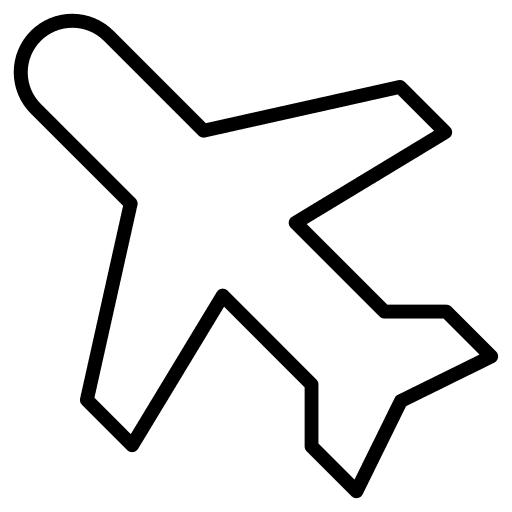 Airplane transportation flight airplane icon