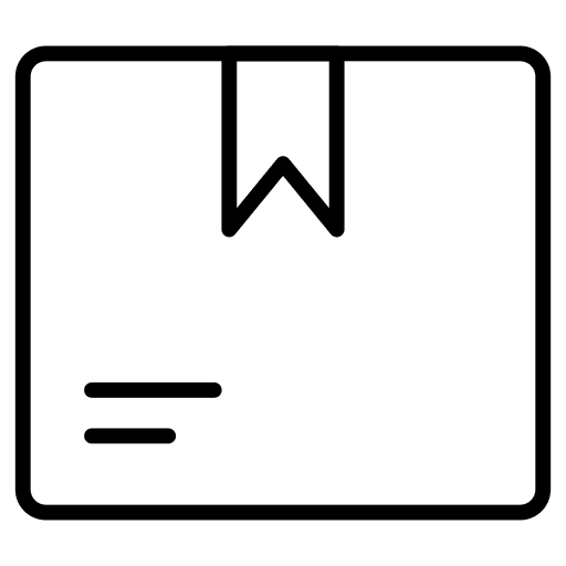 Cardboard delivery box shipping and delivery icon