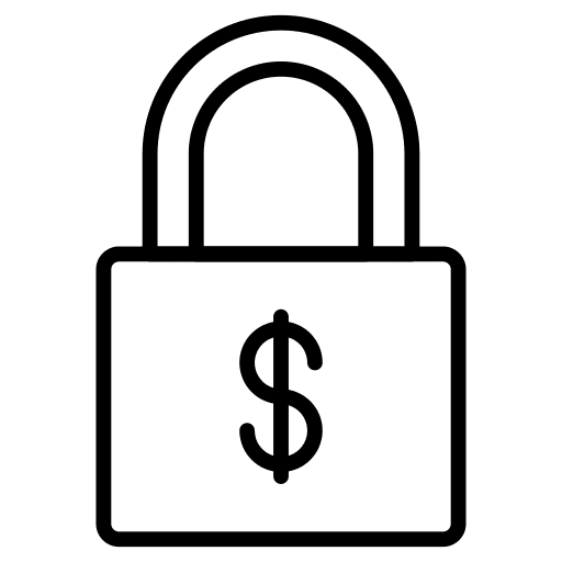 Lock lock security currency icon