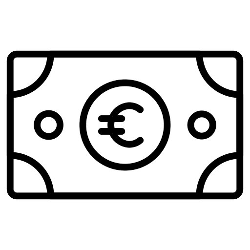 Euro euro currency money icon