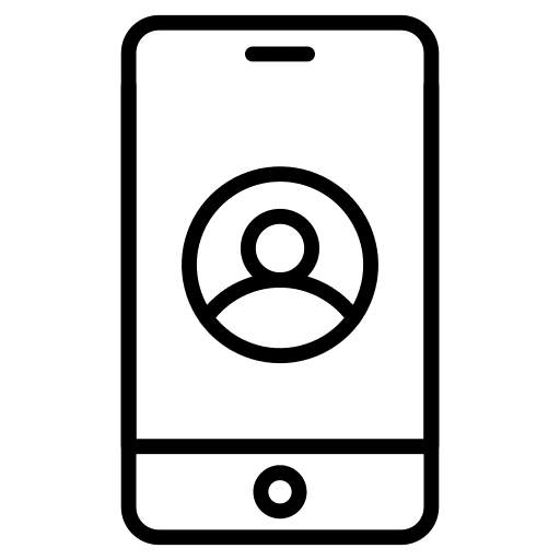 Mobile phone smartphone user mobile phone icon