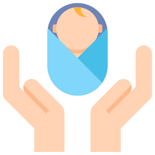 Baby care boy child icon