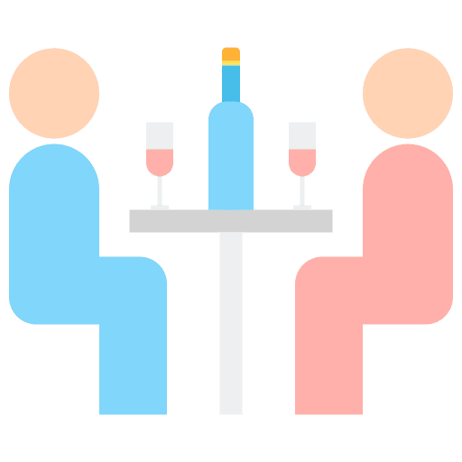 Date parents date drink icon
