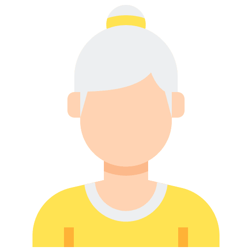 Grandmother woman user avatar icon