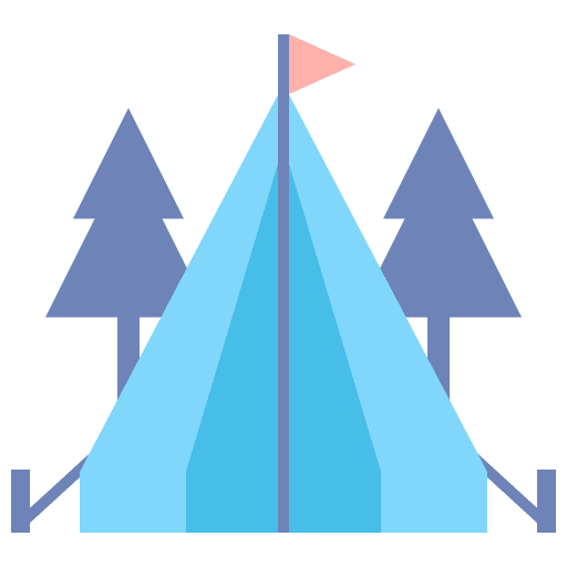 Camping camping tent holidays icon