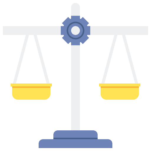 Law balance justice equality icon