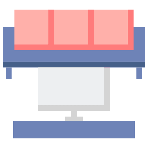 Living room sofa furniture and household home decor icon
