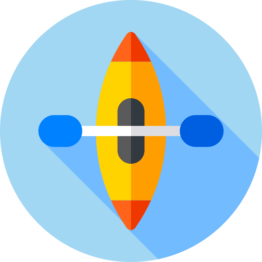Kayak kayak transportation water sport icon
