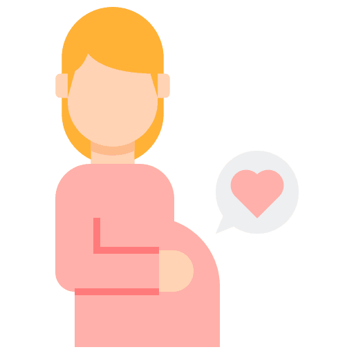 Pregnancy user healthcare and medical woman icon