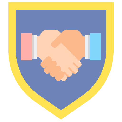 Trust honesty handshake deal icon