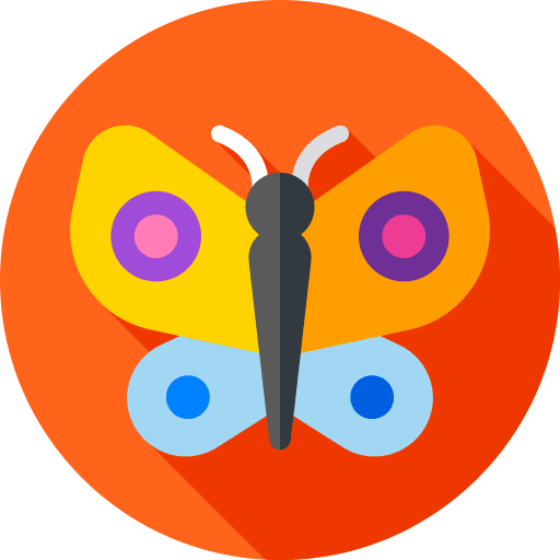 Butterfly entomology fly insect icon Butterfly entomology fly insect icon