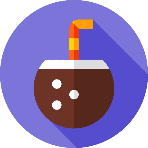 Coconut drink food and restaurant coconut drink straw icon Coconut drink food and restaurant coconut drink straw icon