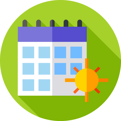 Calendar time and date season schedule icon Calendar time and date season schedule icon