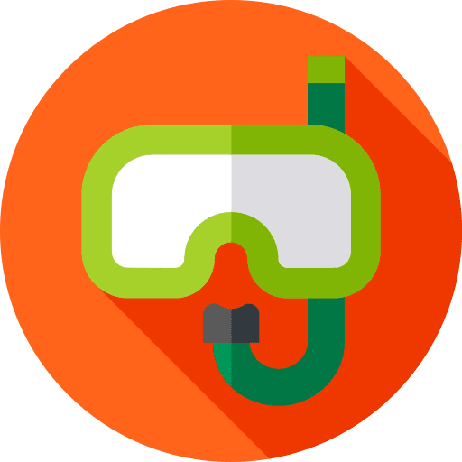 Diving glasses underwater snorkeling scuba diving icon Diving glasses underwater snorkeling scuba diving icon