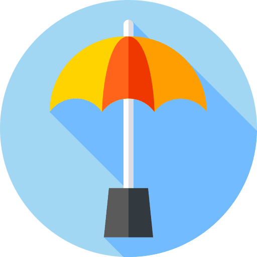 Sun umbrella summer holidays vacations icon Sun umbrella summer holidays vacations icon