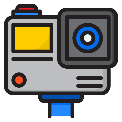 Action camera action camera photograph travel icon