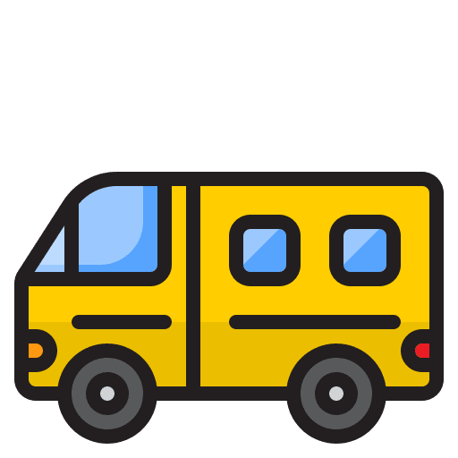 Camper van camper van transportation automobile icon
